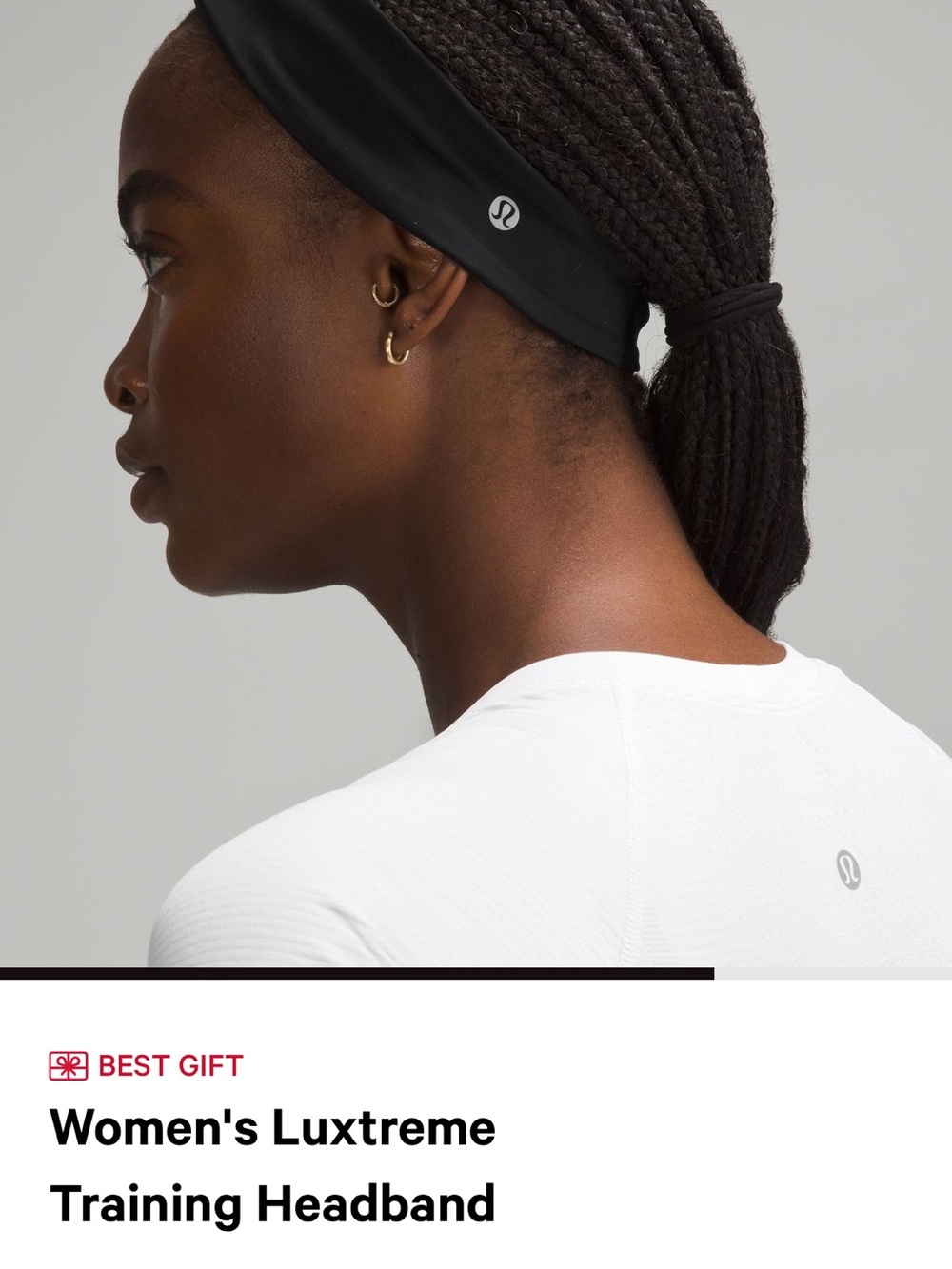 Two Lululemon athletica Luxtreme Training Headbands - Light Pink & Black